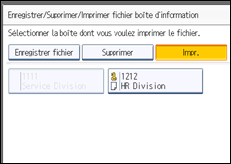 Illustration de l'écran du panneau de commande