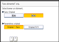 Illustration de l'écran du panneau de commande