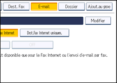 Illustration de l'écran du panneau de commande
