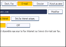 Illustration de l'écran du panneau de commande