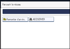 Illustration de l'écran du panneau de commande