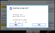 Illustration de l'écran du panneau de commande