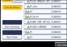 Illustration de l'écran du panneau de commande