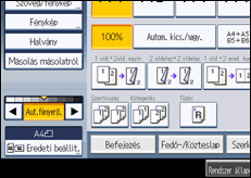 A kezelőpanel ismertetése