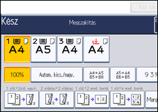 A kezelőpanel ismertetése