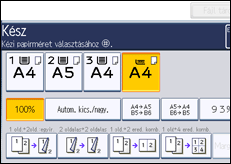 A kezelőpanel ismertetése