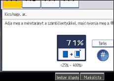 A kezelőpanel ismertetése