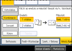 A kezelőpanel ismertetése