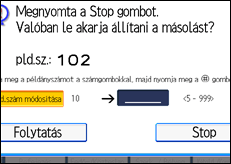 A kezelőpanel ismertetése