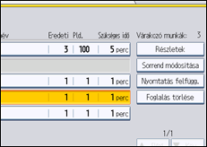 A kezelőpanel ismertetése