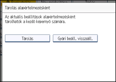 A kezelőpanel ismertetése
