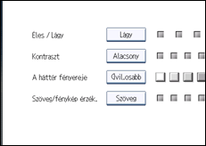 A kezelőpanel ismertetése