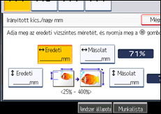 A kezelőpanel ismertetése