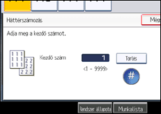 A kezelőpanel ismertetése