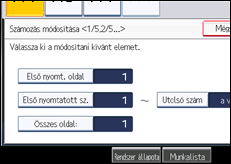 A kezelőpanel ismertetése