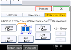 A kezelőpanel ismertetése