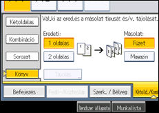 A kezelőpanel ismertetése