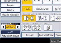 A kezelőpanel ismertetése