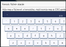 A kezelőpanel ismertetése