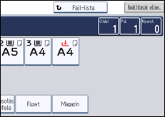 A kezelőpanel ismertetése