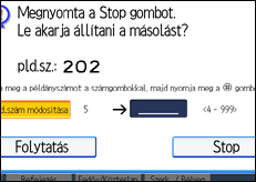 A kezelőpanel ismertetése