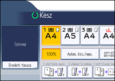 A kezelőpanel ismertetése