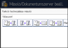 A kezelőpanel ismertetése
