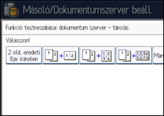 A kezelőpanel ismertetése
