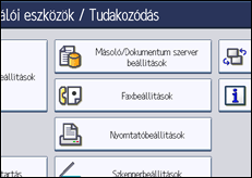 A kezelőpanel ismertetése