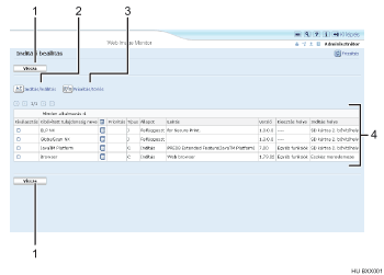 Webböngésző képernyő számozott ábra