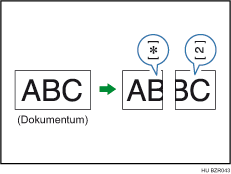 Oldalak szétválasztása és laphossz csökkentése