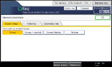 A kezelőpanel ismertetése