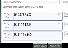 A kezelőpanel ismertetése