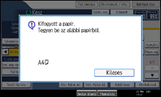 A kezelőpanel ismertetése