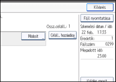A kezelőpanel ismertetése