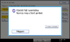 A kezelőpanel ismertetése
