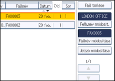 A kezelőpanel ismertetése
