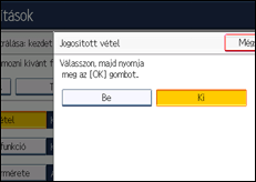 A kezelőpanel ismertetése