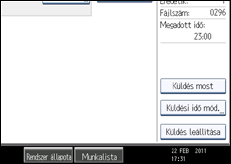 A kezelőpanel ismertetése