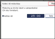 A kezelőpanel ismertetése