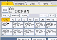 A kezelőpanel ismertetése