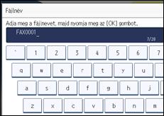 A kezelőpanel ismertetése