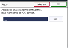 A kezelőpanel ismertetése