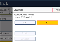 A kezelőpanel ismertetése