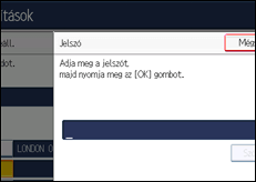 A kezelőpanel ismertetése