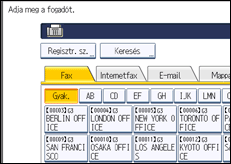 A kezelőpanel ismertetése