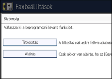 A kezelőpanel ismertetése