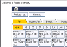 A kezelőpanel ismertetése