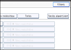 A kezelőpanel ismertetése