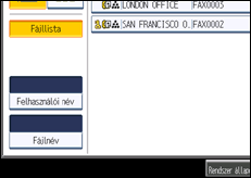 A kezelőpanel ismertetése